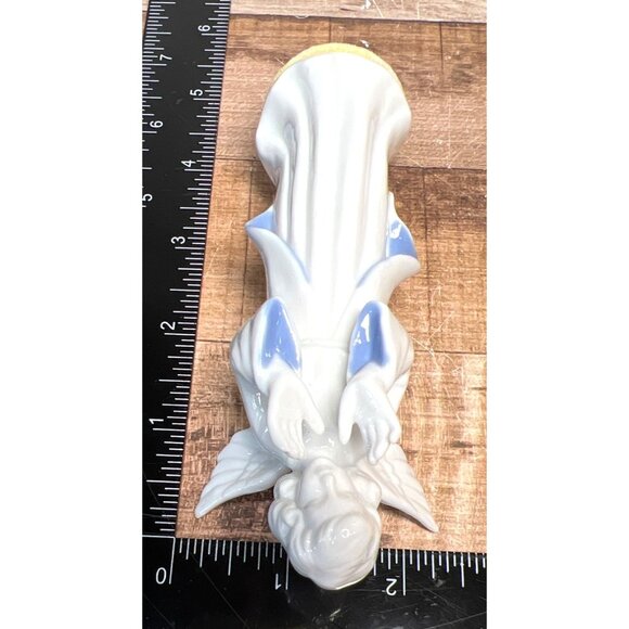 Dresden Porcelain Figurine vintage W Germany west angel statue - Picture 5 of 5